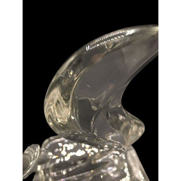 VTG Deco Candlestick Clear Glass USA New Martinsville-Viking #415 Flame Squirrel - Picture 6 of 6